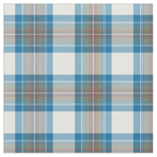 Stewart Muted Blue Tartan Stof