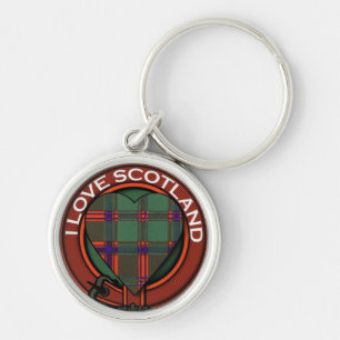 Stewart of Appin Heart Tartan Design Scotland Sleutelhanger