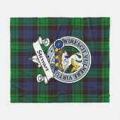 Stewart Old Modern Clan badge Tartan Pset Fleece Deken (Voorkant (Horizontaal))