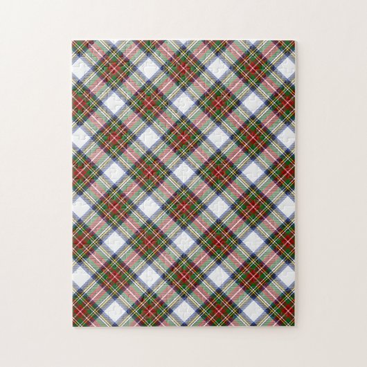 Stewart Royal Dress Clan Tartan Plaid Patroon Legpuzzel (Verticaal)