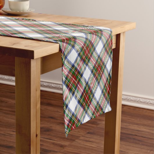 Stewart Royal Dress Pset Scottish Pattern Korte Tafelloper (Voorbeeld)
