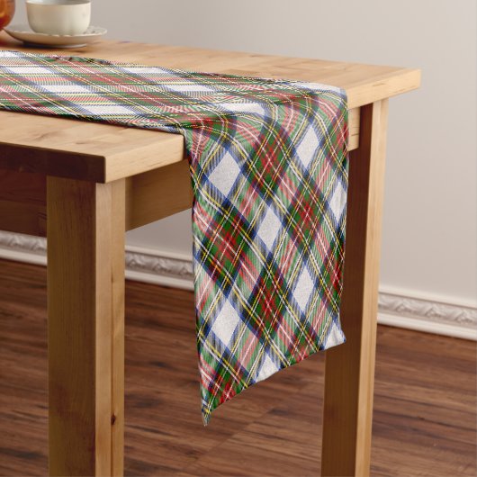 Stewart Royal Dress Pset Scottish Pattern Korte Tafelloper (Voorbeeld)