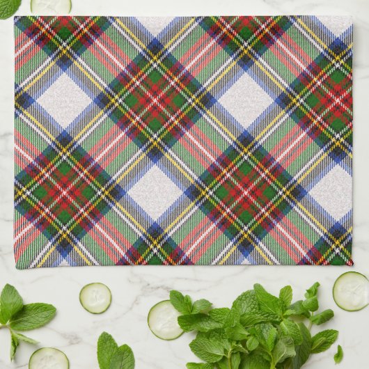 Stewart Royal Dress Pset Scottish Pattern Theedoek (Gevouwen)