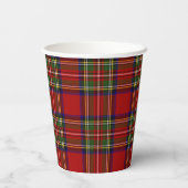 Stewart Royal Scottish Clan Tartan Paper Cups Papieren Bekers (Achterkant)