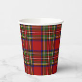 Stewart Royal Scottish Clan Tartan Paper Cups Papieren Bekers (Links)