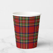 Stewart Royal Scottish Clan Tartan Paper Cups Papieren Bekers (Rechts)