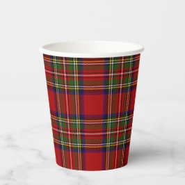 Stewart Royal Scottish Clan Tartan Paper Cups Papieren Bekers