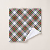 Stewart Royal Scottish Clan Tartan Pset Pattern Bad Handdoek (Wasdoekje)