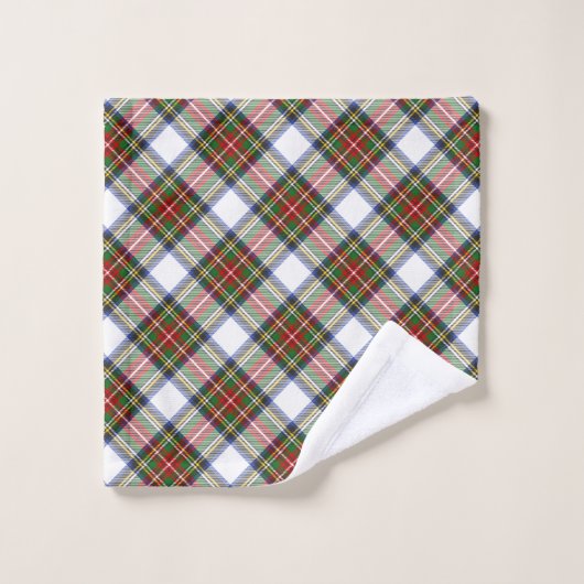 Stewart Royal Scottish Clan Tartan Pset Pattern Bad Handdoek (Wasdoekje)