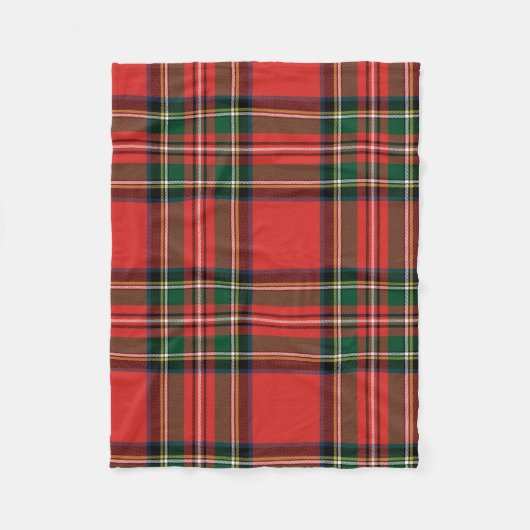 Stewart Royal Tartan. Fleece Deken (Voorkant)