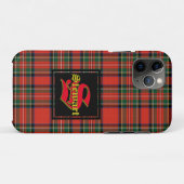 Stewart Royal Tartan Plaid Personaliseer Monogram Case-Mate iPhone Case (Achterkant (horizontaal))
