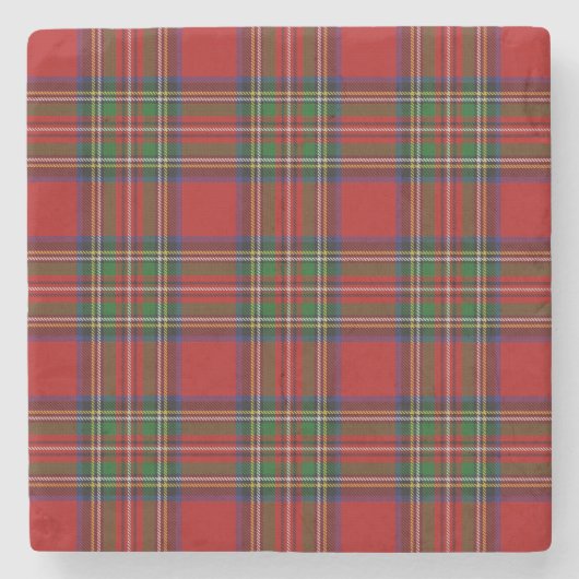 Stewart Royal Tartan Stenen Onderzetter (Voorkant)