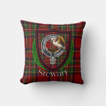 Stewart Schotse Clan Tartan & Crest