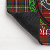 Stewart Scottish Clan Tartan and Crest Muismat (Hoek)