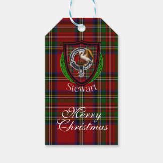 Stewart Scottish Clan Tartan & Crest Cadeaulabel