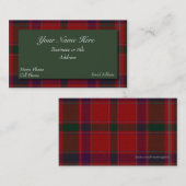 Stewart Scottish Tartan Pset Visitekaartje (Voorkant / Achterkant)
