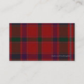 Stewart Scottish Tartan Pset Visitekaartje (Achterkant)