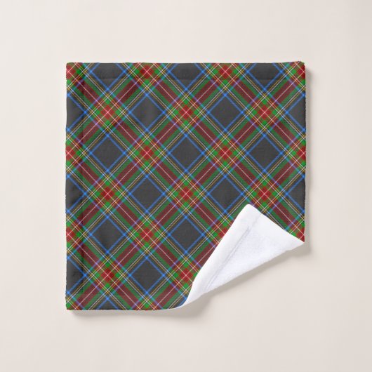 Stewart Stuart Black Clan Tartan Bad Handdoek (Wasdoekje)