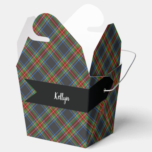 Stewart Stuart Black Clan Tartan Bedankdoosjes (Geopend)