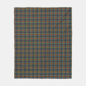 Stewart Stuart Black Clan Tartan Fleece Deken (Voorkant)