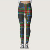 Stewart Stuart Black Clan Tartan Leggings (Voorkant)
