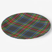 Stewart Stuart Black Clan Tartan Papieren Bordje (Gekanteld)