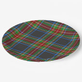 Stewart Stuart Black Clan Tartan Papieren Bordje (Gekanteld)