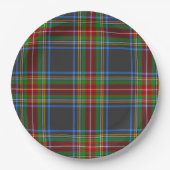 Stewart Stuart Black Clan Tartan Papieren Bordje (Voorkant)