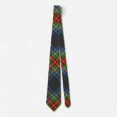 Stewart Stuart Black Clan Tartan Schotse Plaid Stropdas (Voorkant)