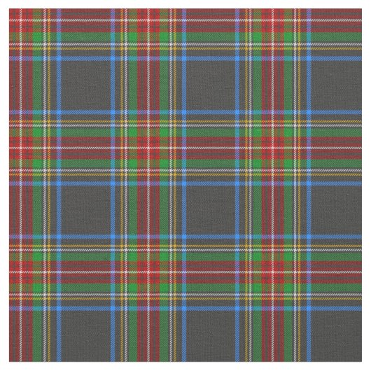 Stewart Stuart Black Clan Tartan Stof (Close Up)