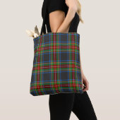 Stewart Stuart Black Clan Tartan Tote Bag (Dichtbij)