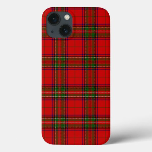 Stewart/Stuart tartan roodgroene pleister Case-Mate iPhone Case (Achterkant)