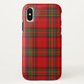 Stewart/Stuart tartan roodgroene pleister Case-Mate iPhone Case (Achterkant)