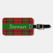 Stewart Tartan Bagagelabel (Voorkant horizontaal)