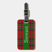 Stewart Tartan Bagagelabel (Voorkant verticaal)