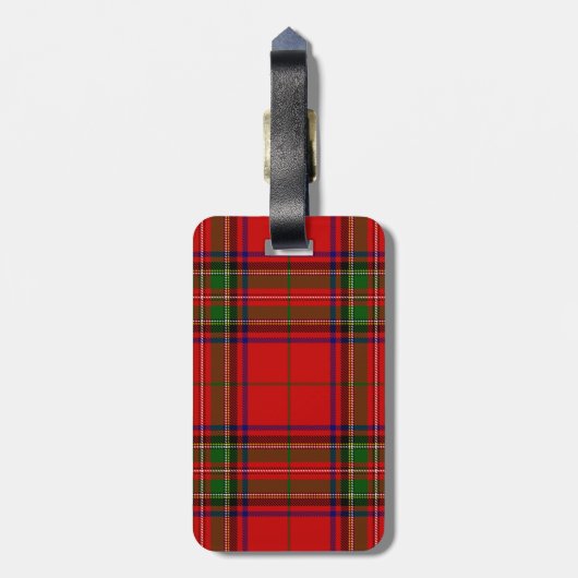 Stewart Tartan Bagagelabel (Achterkant verticaal)