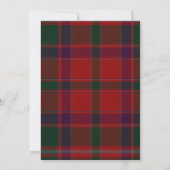 Stewart Tartan Bond Uitnodiging (Achterkant)