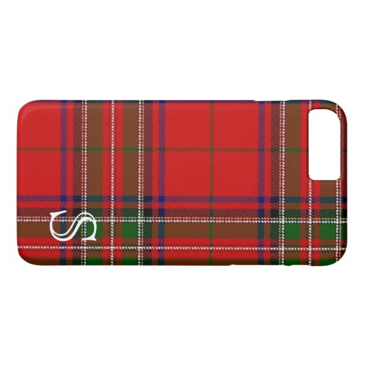 Stewart Tartan iPhone Case (Achterkant (Horizontaal))