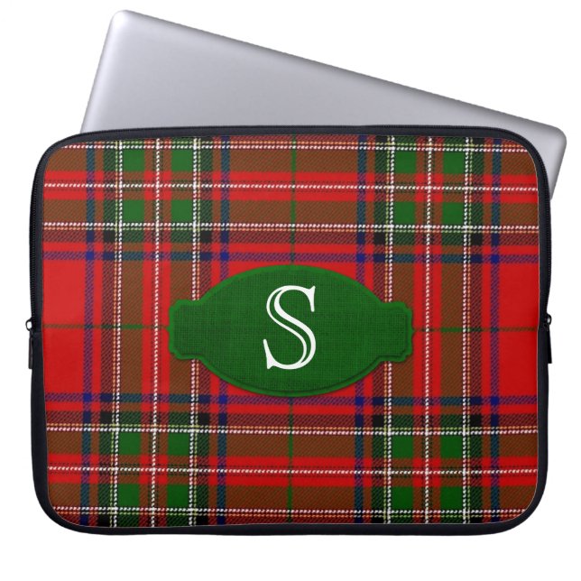 Stewart Tartan Lap-laptophoes Laptop Sleeve (Voorkant)