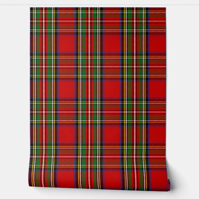 Stewart Tartan Plaid Schotse clan Behang (Afrollen)