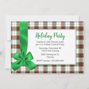 Stewart Tartan Pset Custom Kerstparty Kaart