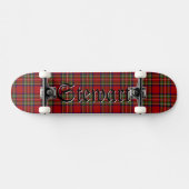 Stewart Tartan Schots geruite patroon Persoonlijk Skateboard (Horizontaal)