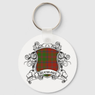 Stewart Tartan Shield Sleutelhanger