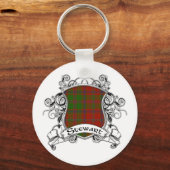 Stewart Tartan Shield Sleutelhanger (Voorkant)