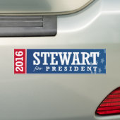 STEWART VOOR PRESIDENT 2016 BUMPERSTICKER (Op auto)
