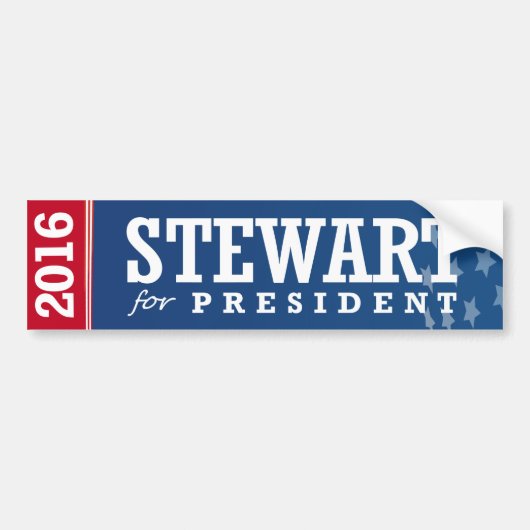STEWART VOOR PRESIDENT 2016 BUMPERSTICKER (Voorkant)