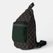 Stewart Zwart Schots Clan Tartan Sling Bag (Rechterhoek)