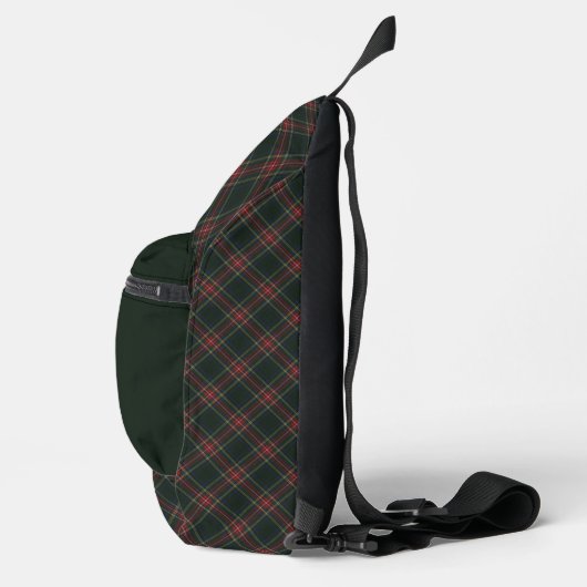 Stewart Zwart Schots Clan Tartan Sling Bag (Rechts)