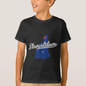 Stewartstown New Hampshire Nh Map  T-shirt (Voorkant)