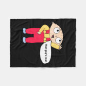 Stewie Griffin Fleece Deken (Voorkant (Horizontaal))